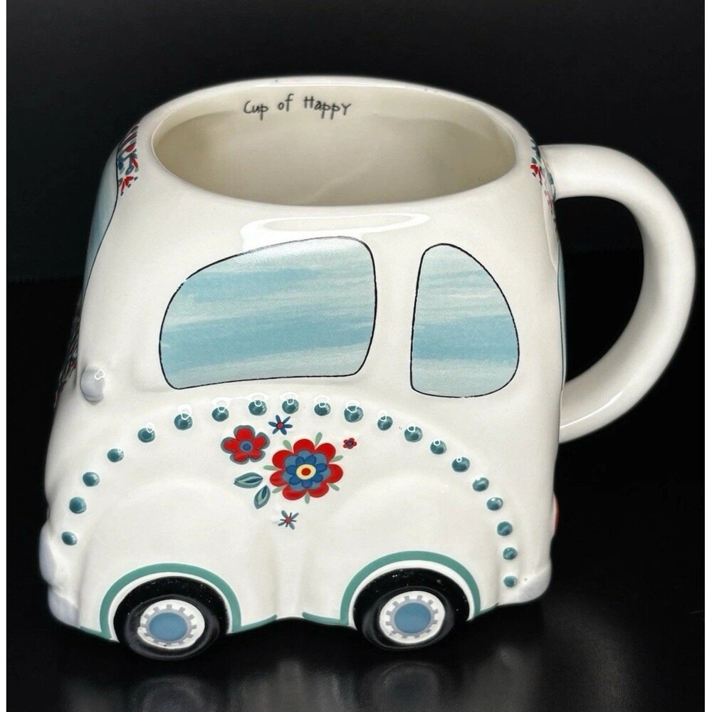 Retro Bus Van Mug Cup of Happy